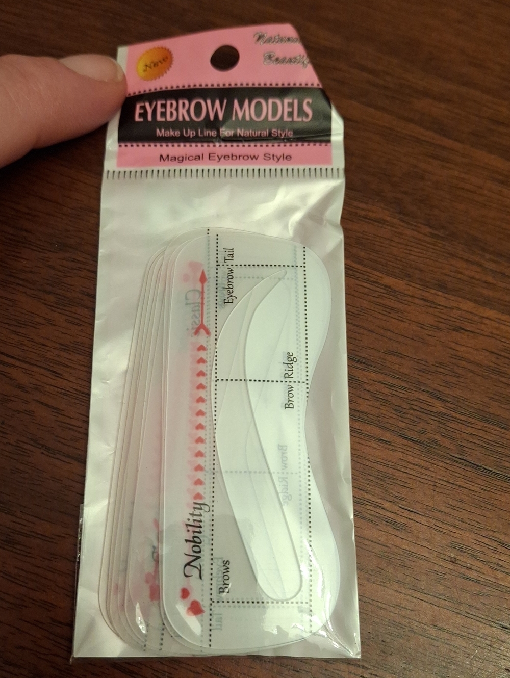 Eyebrow Models Magical Eyebrow Style Set Of 10 Stencils New Sealed Package